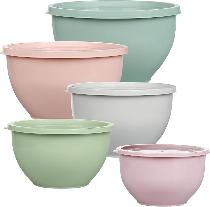 Greentainer Plastic Mixing Bowls by Greentainer
