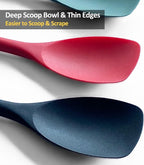 Upgrade Silicone Spatula Spoon Set, VOVOLY Heat Resistant Rubber Spoonula - Image 3