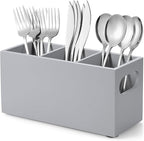 DRASTAR Wooden Silverware Caddy, Flatware Cutlery Holder, Kitchen Utensil Holder by EnhanceYourDailyLife