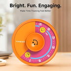60-Minute Visual Timer, Twist to Set, Loud Battery-Powered Alarm, Bright Rotary - Image 7
