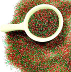 Edible Red and Green Sanding Sugar Sprinkles 142g/ 5.01oz Christmas Themed Sanding Sugar for Baking and Decorating Topping Cake Cookie Cupcake Topper Ice Cream Supplies - Image 3