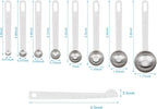 Upgrade 9 PCS Stainless Steel Measuring Spoons Set, Small Tablespoon, Set 8 - Image 2