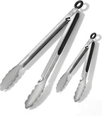 Stainless Steel Grill Tongs Set, Heat Resistant Metal Food Tongs by Unknown
