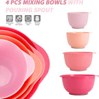 BoxedHome Classic Mixing Bowl Set, BPA Free Plastic, Microwave and Dishwasher - Image 3