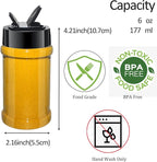24 Pack 6oz Clear Plastic Spice Jars - Image 2