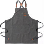 Tosewever Canvas Cross Back Chef Cotton Aprons by Tosewever