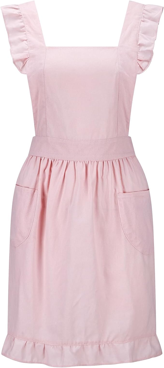 Hyzrz Retro Adjustable Ruffle Aprons by Hyzrz