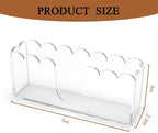 LUGUNU Clear Acrylic Napkin Holder – Scalloped Tray - Image 2
