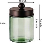 3 Pack Apothecary Jar Canisters Bathroom Vanity Organizer - Image 7