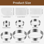 9Pcs Round Cookie Cutter Set - Image 2