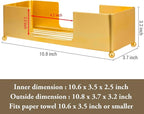MyGift Gold Paper Towel Holder, Toilet Paper Towel Dispenser - Image 6