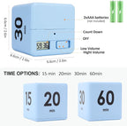 Feilifan Cube Timer, Productivity Timer Kids Time Timer Gravity Sensor flip - Image 2