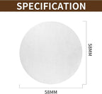 1000 Pcs Coffee Paper Filter for Espresso Coffee Maker, 58 mm Unbleached - Image 5
