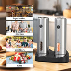 Upgraded Larger 110ml CapacityElectric Salt & Pepper Grinder Set of 2 - Image 6