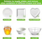 175Pcs 7 Colors Reusable Elastic Food Covers, Sublaga 7 Sizes Plastic Bowl - Image 4