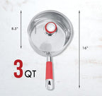 Concord 3 Quart Stainless Steel Saucepan - Image 3