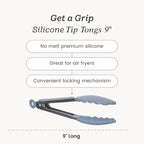 Starpack 'Get a Grip' Silicone Kitchen Tongs - Image 4