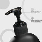 MOMEEMO Matte Black Soap Dispenser Bathroom Set, Contains Lotion and Hand Soap - Image 4