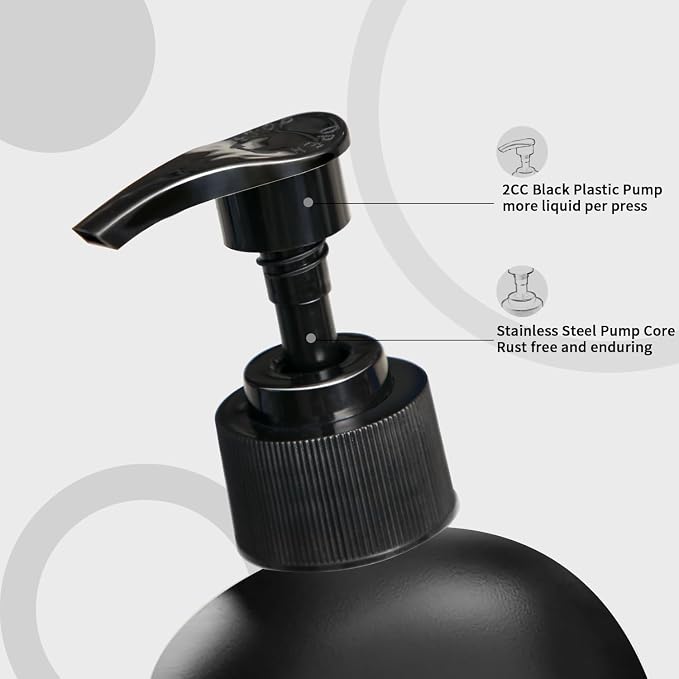 MOMEEMO Soap Dispenser Set 2 Pack, Contains Dish and Hand Soap Dispenser - Image 4