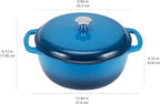 Amazon Basics Enameled Cast Iron Dutch Oven Pot - Image 4