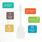 Spatula, Turner for Non-stick pans, Heat Resistant, BPA Free Melamine Utensil - Image 3