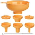 Wide Mouth Kitchen Funnel, Food Grade Plastic Cooking Canning Funnel by BALIWELL