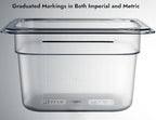 CURTA 6-Pack 1/6 Size 4" Deep NSF Polycarbonate Food Pans | Dishwasher & - Image 9