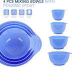 BoxedHome 4 Quart Large Plastic Mixing Bowls, Microwave Safe Mixing Bowl Set - Image 2