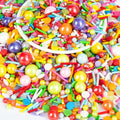 Edible Rainbow Pearl Sprinkles,Colorful Pearls Sprinkle for Cake Decorating by Sugarzy