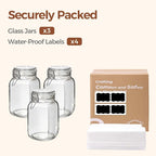 ComSaf Set of 3 Square Glass Jars - Image 8
