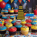 Manvscakes Sprinkles, Blue red and yellow Sprinkles, Super hero Parties, Sprinkle Mix for Cookies, Ice Cream, Cake and Cupcake Decorating - Image 6
