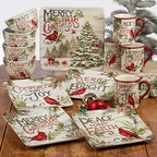 Evergreen Christmas 16 oz Ceramic Mugs Set of 4 Holiday Cardinal Design with Festive Sayings Durable Stoneware Drinkware for Hot Cocoa, Coffee, Tea & Winter Gifting (Pack of 3) - Image 3