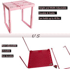 Svartur Adjustable Locker Shelf Pink Height and Width Adjustable Locker - Image 6