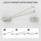 Paper Towel Holder Under Cabinet, Self Adhesive or Wall Mounted SUS304 - Image 2