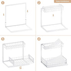 VUSIGN 2 Pack Under Sink Organizer and Storage, 2 Tier Under Cabinet Organizer - Image 6