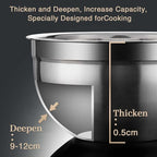 Mixing Bowls, Utensils for the Kitchen, Dishwasher Safe, 3.75L / 3.25L / 2.5L / - Image 4