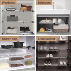 Hershii Expandable Closet Tension Shelf Rod Adjustable Metal Storage Rack - Image 5
