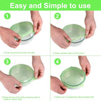 Silicone Stretch Lids for Food Storage in Fridge, 12 Pack Silicone Lids - Image 4