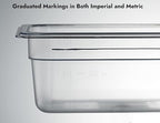 CURTA 6-Pack 1/4 Size 4" Deep NSF Polycarbonate Food Pans | Dishwasher & - Image 4