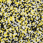 White Black Yellow Nonpareils Sprinkles - 4.6oz Edible 2mm Pearl Sprinkles by LittleStar
