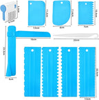 11 Pcs Cake Scraper Set Cake Edge Scraper Cutters - Image 2