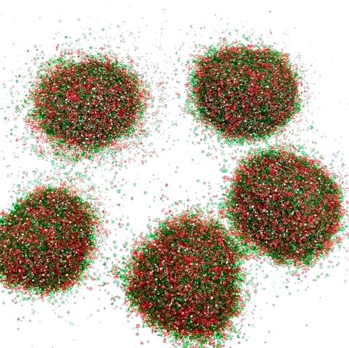 Edible Red and Green Sanding Sugar Sprinkles 142g/ 5.01oz Christmas Themed Sanding Sugar for Baking and Decorating Topping Cake Cookie Cupcake Topper Ice Cream Supplies - Image 5