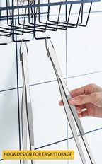 JETKONG 2 Pcs 12-Inch Kitchen Tweezers Fine Tweezer Tongs, Extra-Long Stainless - Image 4