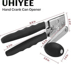Commercial Can Opener, UHIYEE Hand Crank Can Opener Manual Heavy Duty - Image 7
