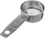 1/8 Cup Stainless Steel Measuring Cup | Sturdy Metal 30 ml | 30 cc | 1 oz | by Knupp+Co.