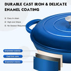 Overmont Enameled Cast Iron Dutch Oven - Image 4