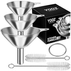 Kitchen Funnels for Filling Bottles, YGDZ 3pcs Small/Medium/Large Food Grade by YGDZ