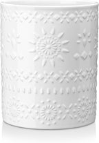 LOVECASA Extra Large Kitchen Utensil Holder, 7.2" Ceramic Farmhous Utensil by LOVECASA