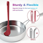 ChefAide 4 Pieces Silicone Spatula Set, Food Grade Rubber Spatula, Upgrade - Image 3