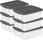 Sterilite 6-Pack ShelfTote, 25 Quart, and Office by Sterilite